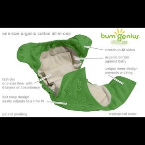 New- Cloth diapers/ reusable diaper-5pc multicolor